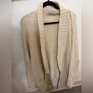 Urban Outfitters Cozy Cream Knit Cardigan Sweater